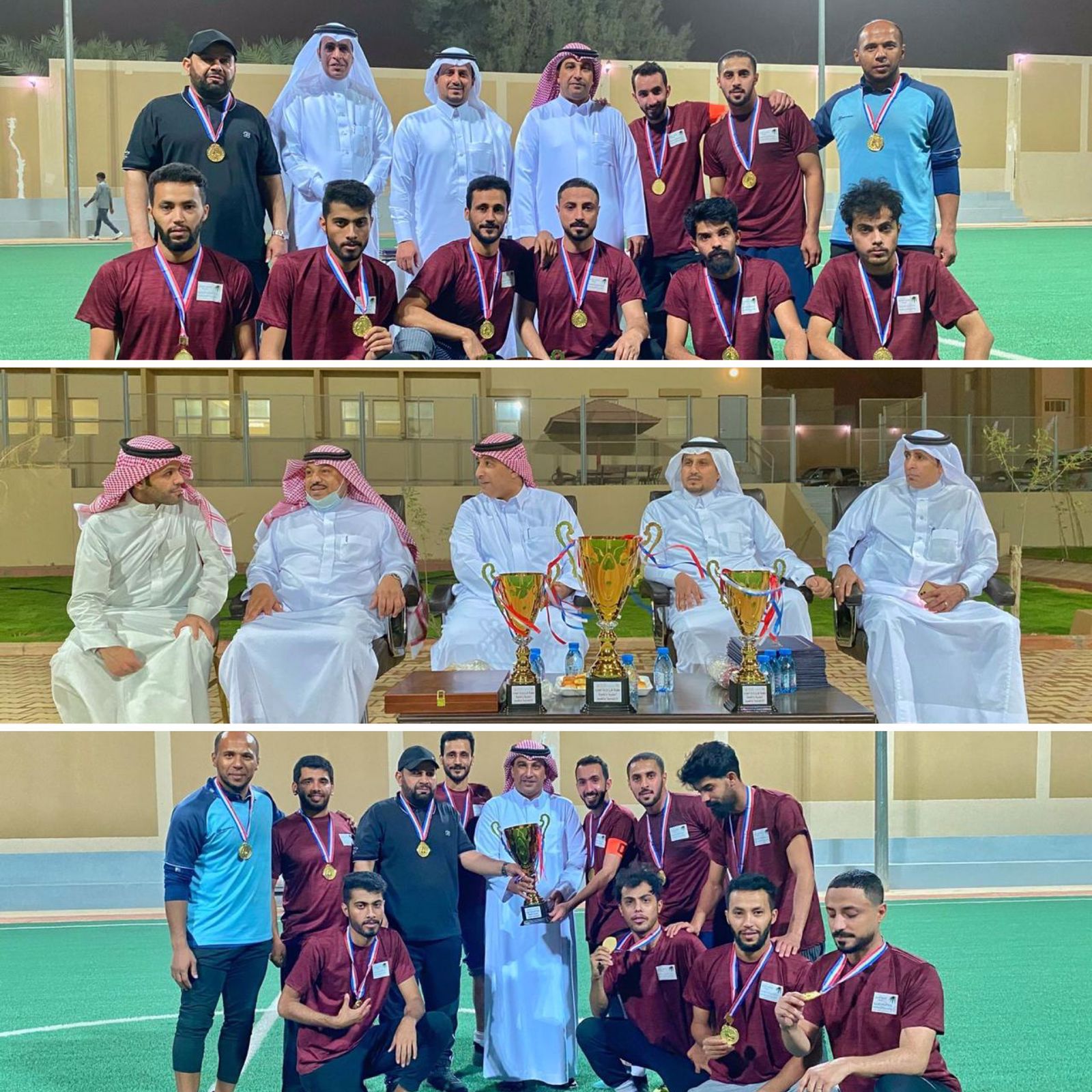 مساعد المدير العام لقطاع العمل يتوج فريق مركز التأهيل الشامل ببريده بكاس بطوله فرع وزارة الموارد البشرية بالقصيم.