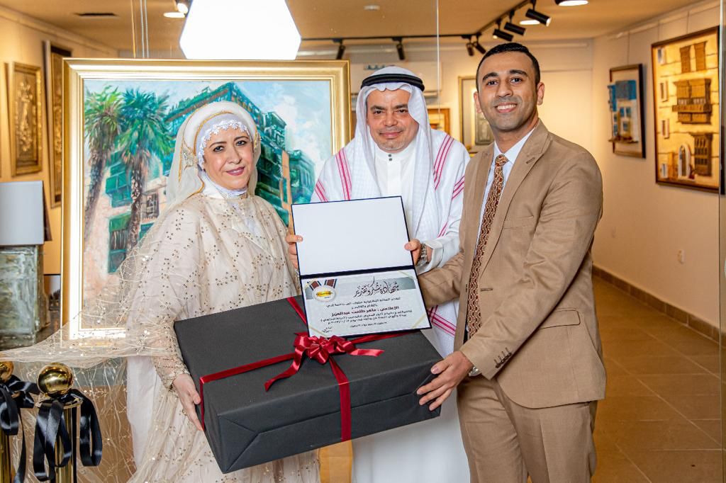 تكريم ماهر طلعت بمعرض أصالة الماضي بجدة