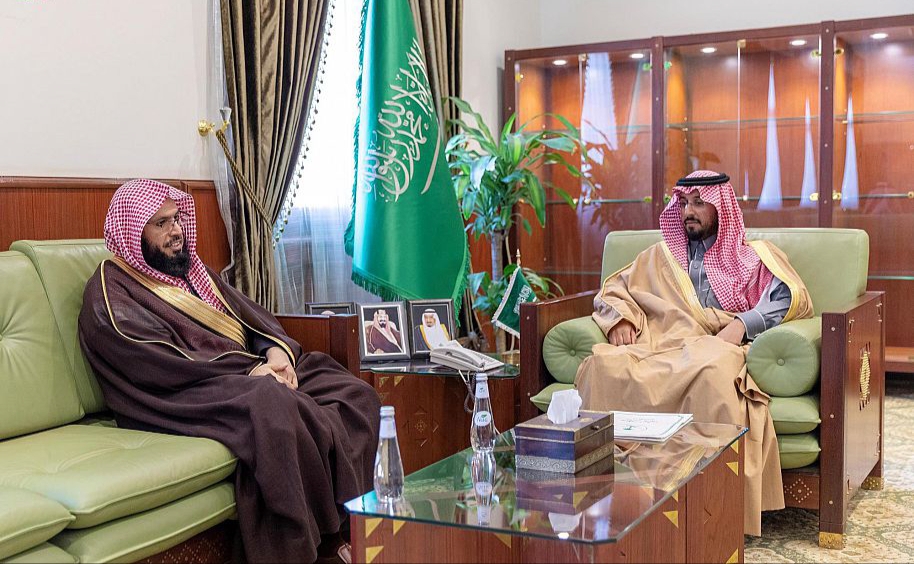 سمو محافظ الخرج يستقبل رئيس فرع النيابة العامة بالمحافظة