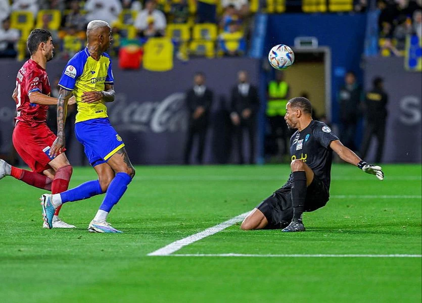 النصر يتغلب على أبها بثنائية رونالدو وتاليسكا في مباراة من الجولة الـ 21