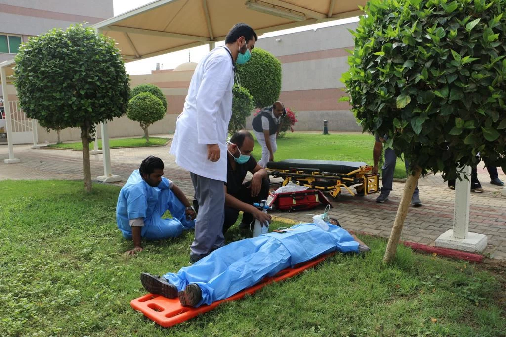 مستشفى الصحة النفسية بجازان ينفذ فرضية حريق "وهمي" وإخلاء ناجح للمرضى المنومين 