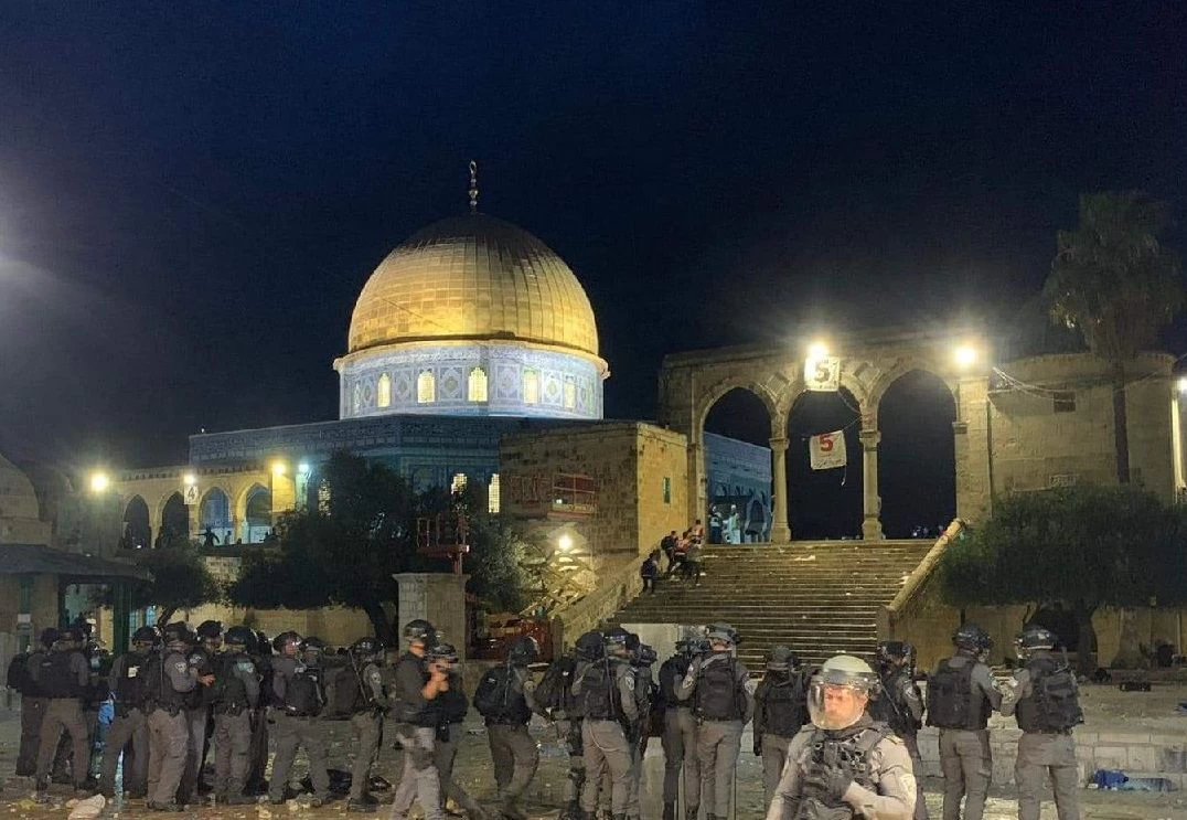 قوات الاحتلال الإسرائيلي تقتحم المسجد الأقصى