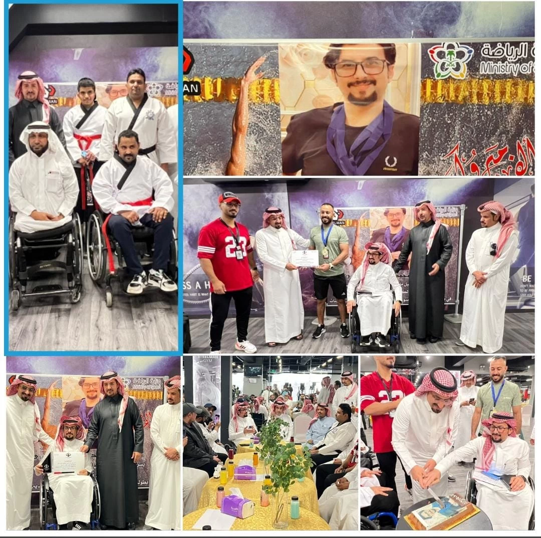 "ستيل مان الرياضي بمحايل" يكرم بطل المملكة للسباحة