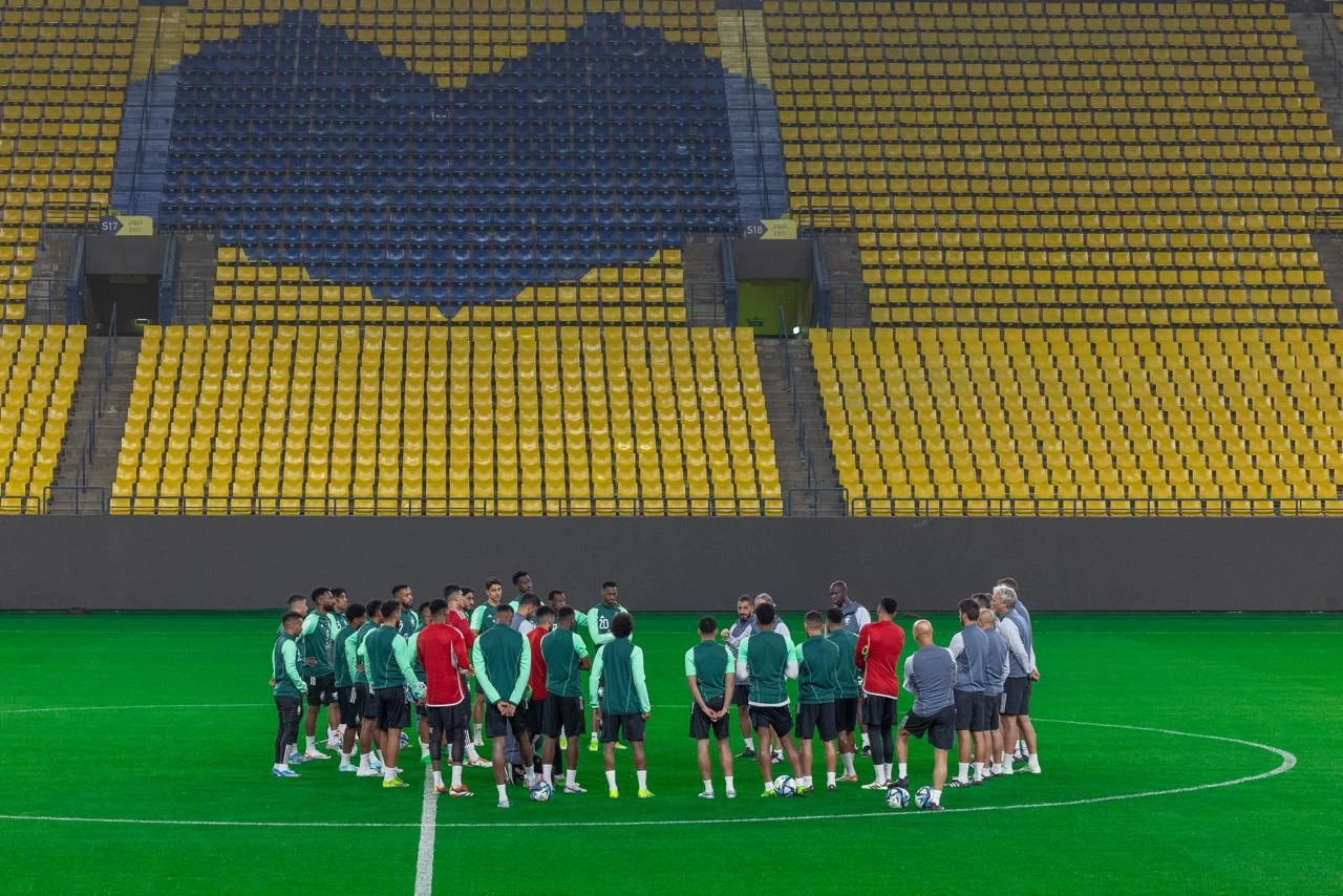 الأخضر يرفع استعداده لمواجهة طاجيكستان ومانشيني يعقد مؤتمر صحفي اليوم.