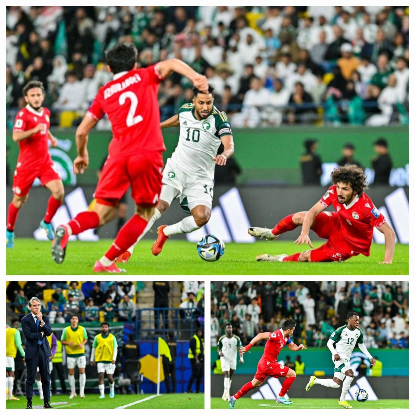 المنتخب السعودي يجتاز منتخب طاجكستان و يواصل حصد النقاط 