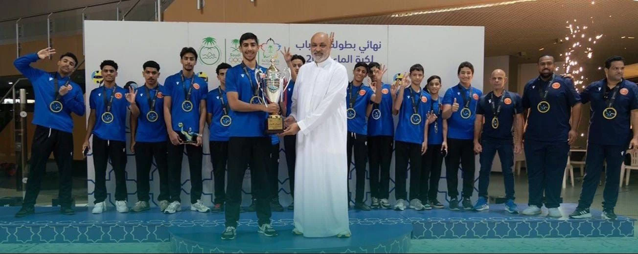 للمرة الثالثة تواليًا : القادسية بطل شباب الممتاز لكرة الماء