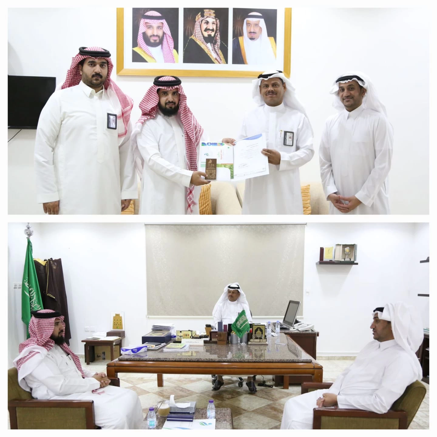 الجمعية الخيرية لرعاية الأيتام بنجران في زيارة لمدير عام فرع هيئة التراث بنجران 