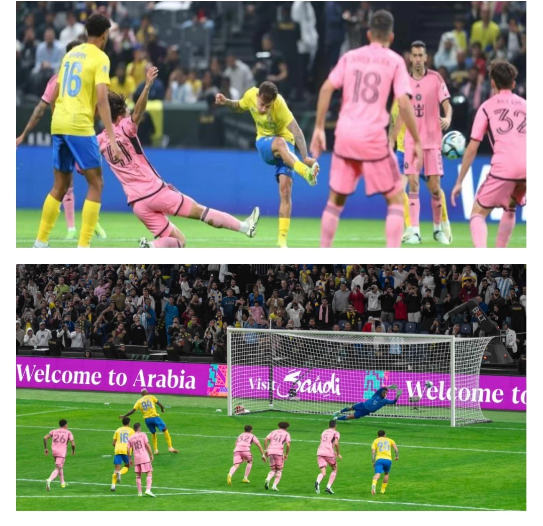 النصر يهزم ميامي الأمريكي بسداسية في بطولة كأس موسم الرياض 2024.