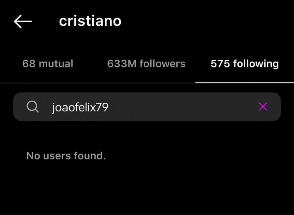 رونالدو يلغي متابعة جواو فيلكس على "انستغرام" بعد إهداره ركلة ترجيح 