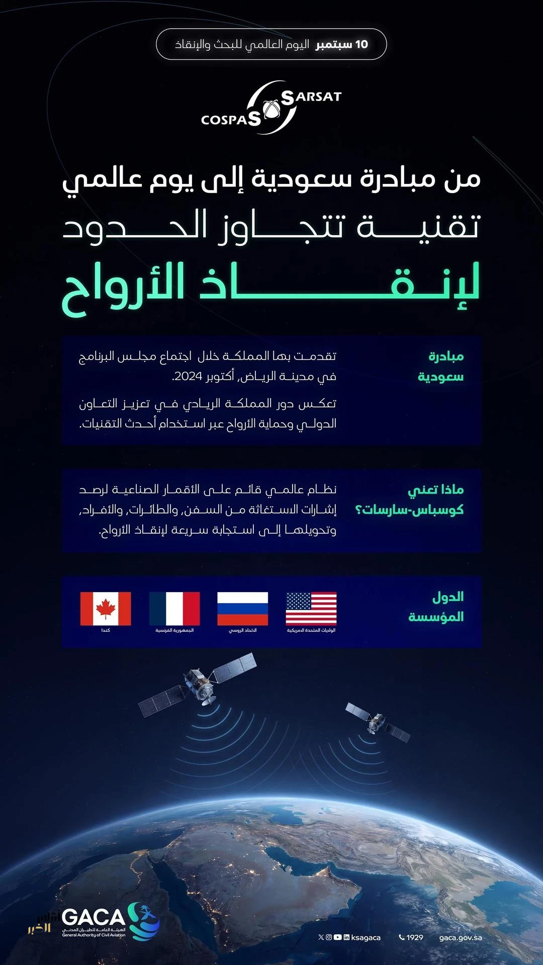 المملكة تقود الجهود العالمية بالاحتفاء باليوم العالمي للبحث والإنقاذ
