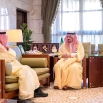 أمير منطقة الرياض يستقبل المهندس السلطان