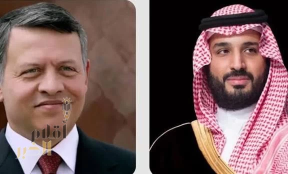سمو ولي العهد يتلقى اتصالًا هاتفيًا من ملك المملكة الأردنية الهاشمية