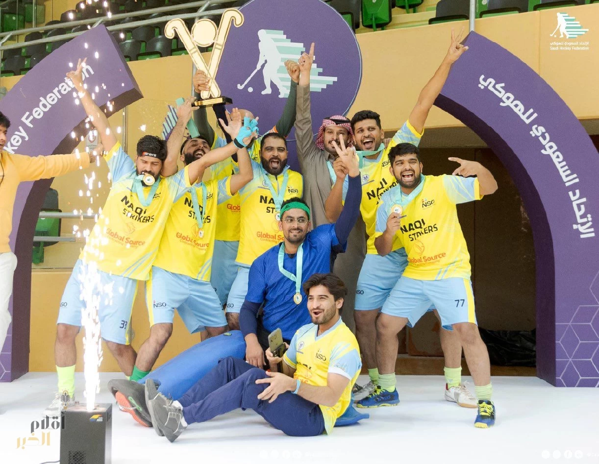 "نقي" يتوج بكأس بطولة النخبة المفتوحة للهوكي ويحصد الميداليات الذهبية