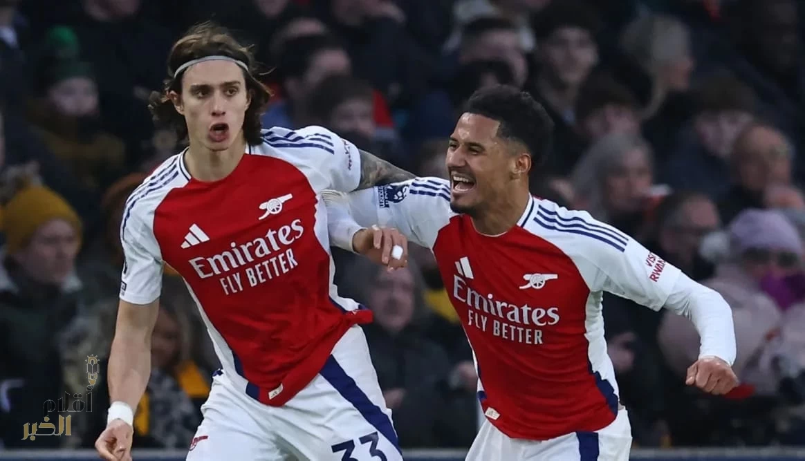 كالافيوري ينقذ أرسنال من فخ ولفرهامبتون بهدف قاتل 