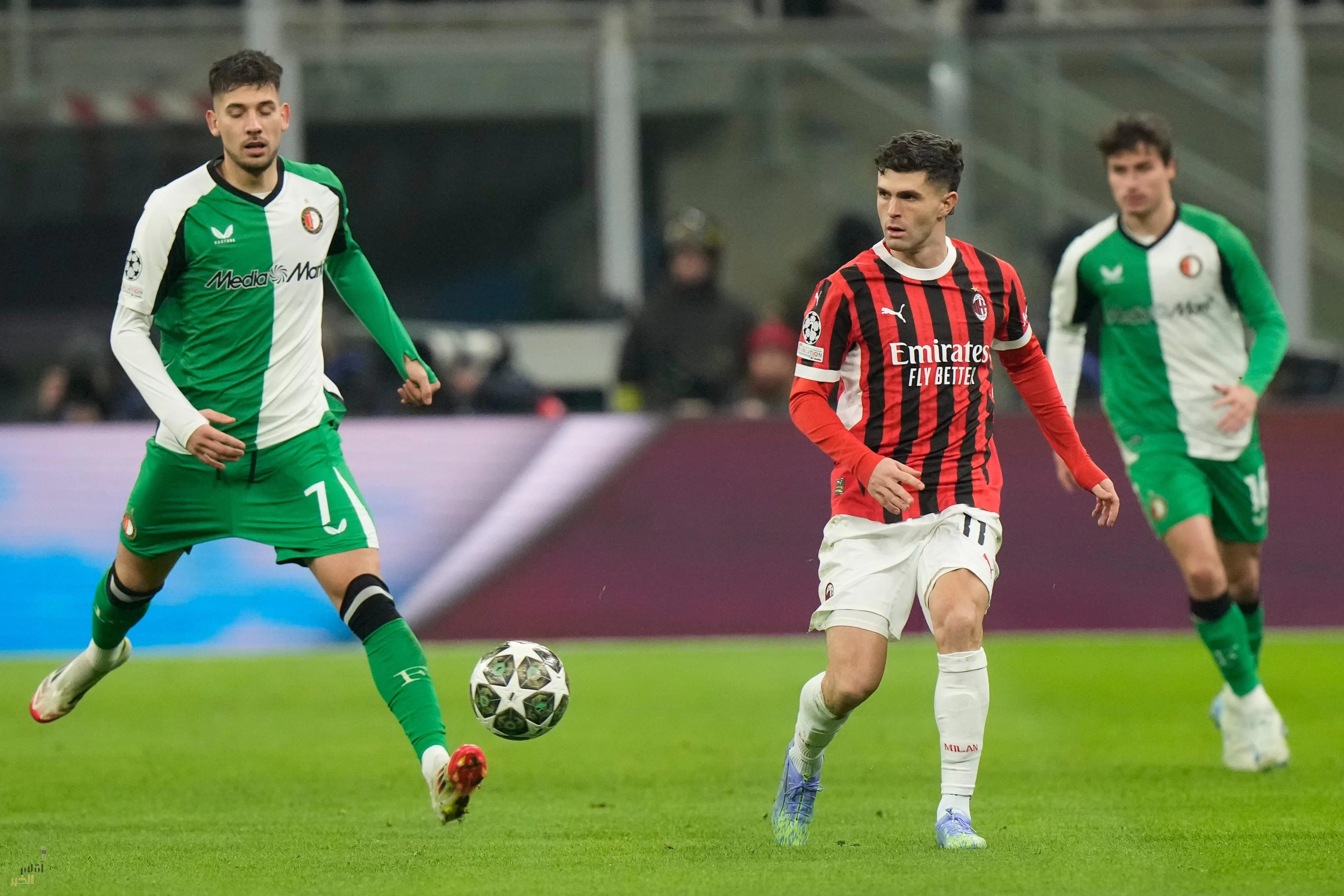 فينورد يفرض التعادل مع الميلان ويبلغ ثمن نهائي دوري الأبطال