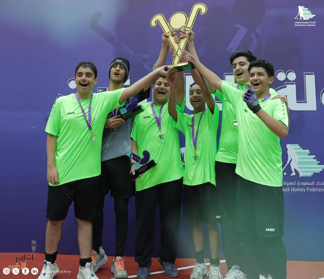 التحدي والشباب يتوجان ببطولة الناشئين للمنطقة الوسطى 2025 لرياضة الهوكي