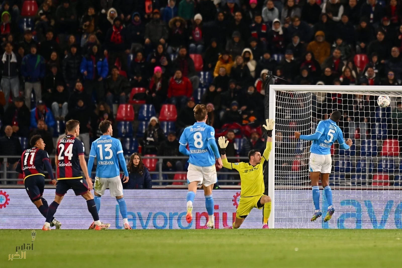 بولونيا يُطفئ طموحات نابولي ويحرمه من مطاردة المتصدر