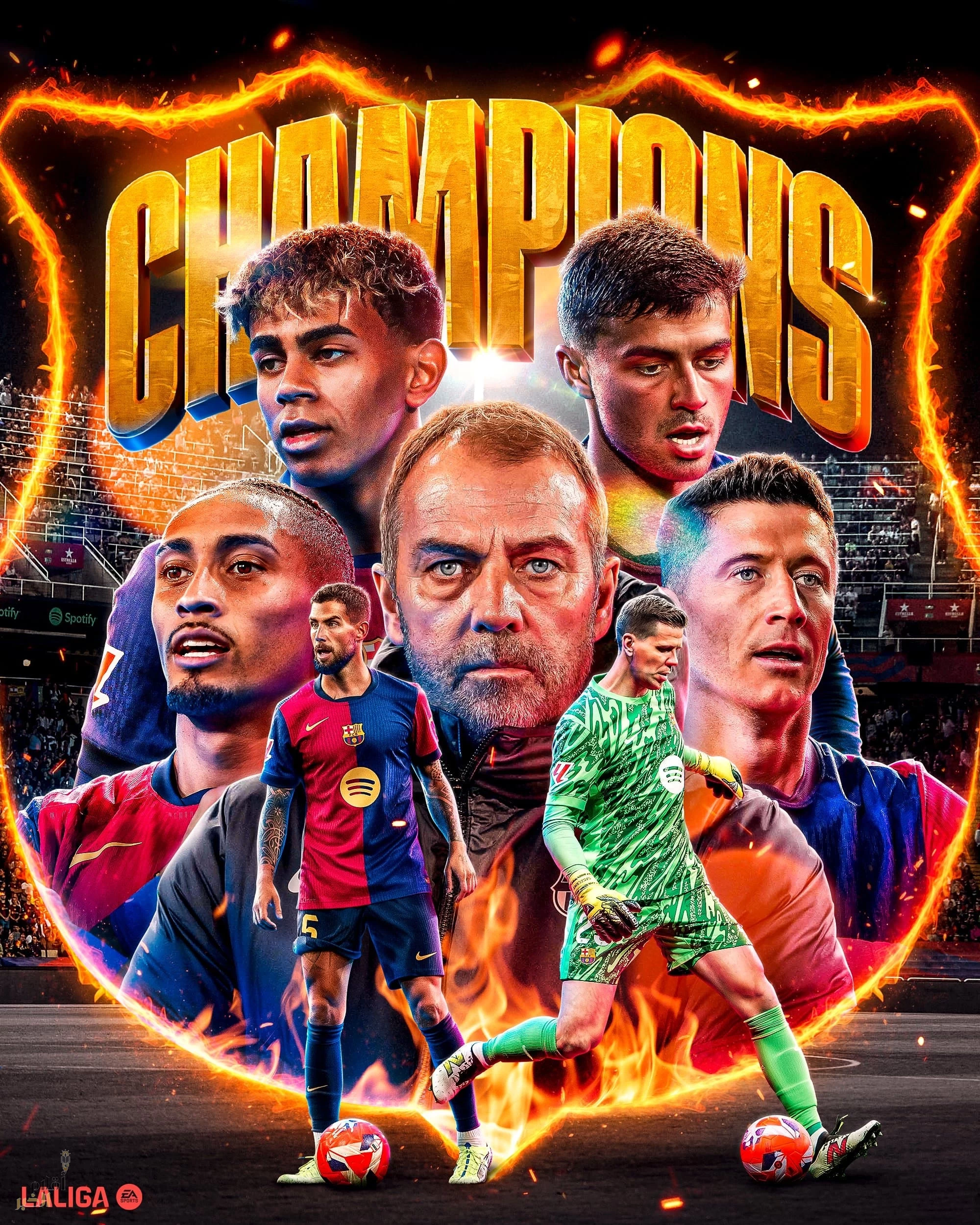 لامين يامال يواصل التألق ويقود البرشا لاستعادة لقب الدوري