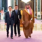 سمو ولي العهد يستقبل نائب رئيس جمهورية الصين الشعبية