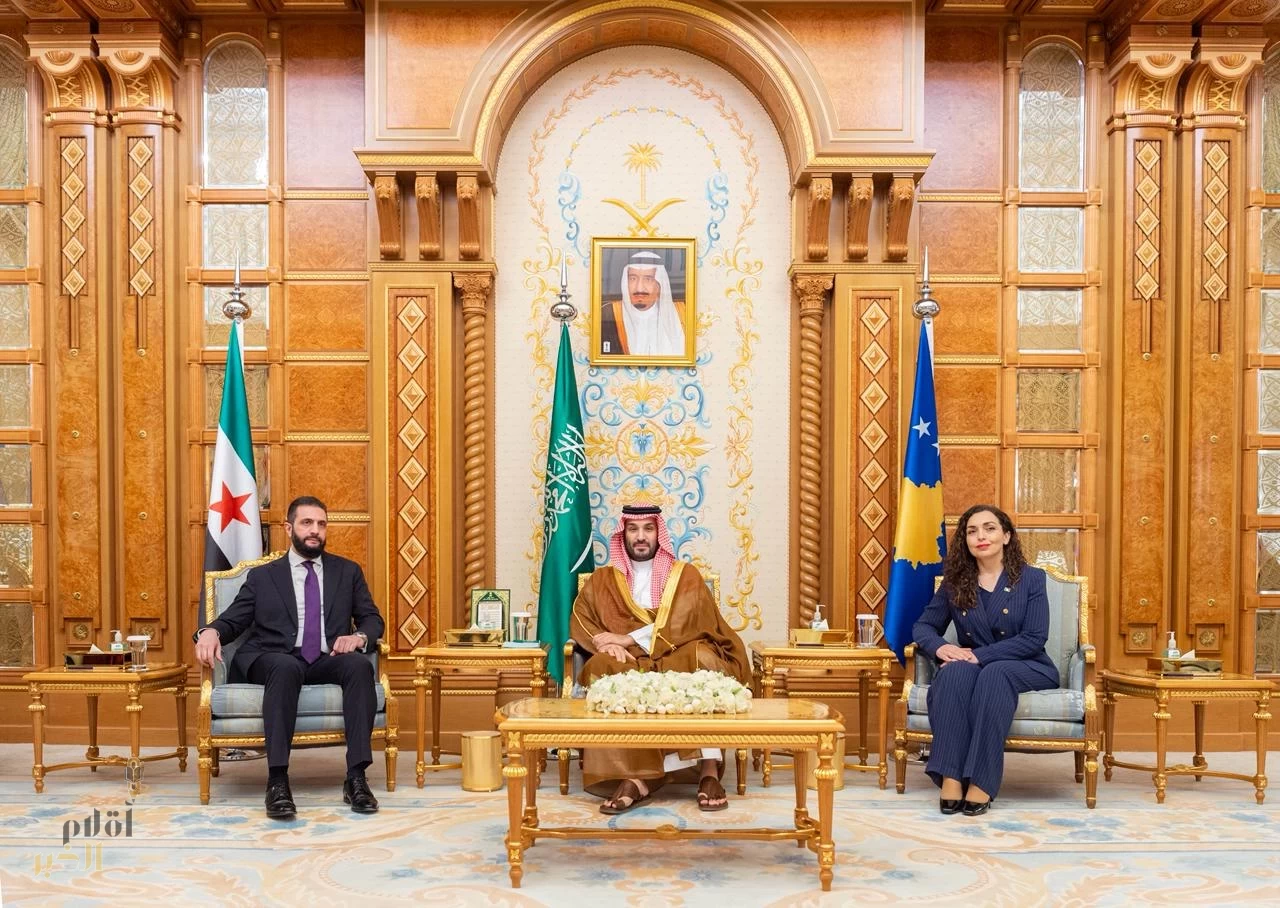 لقاء ثلاثي في الرياض يجمع سمو ولي العهد والرئيس السوري ورئيسة كوسوفا