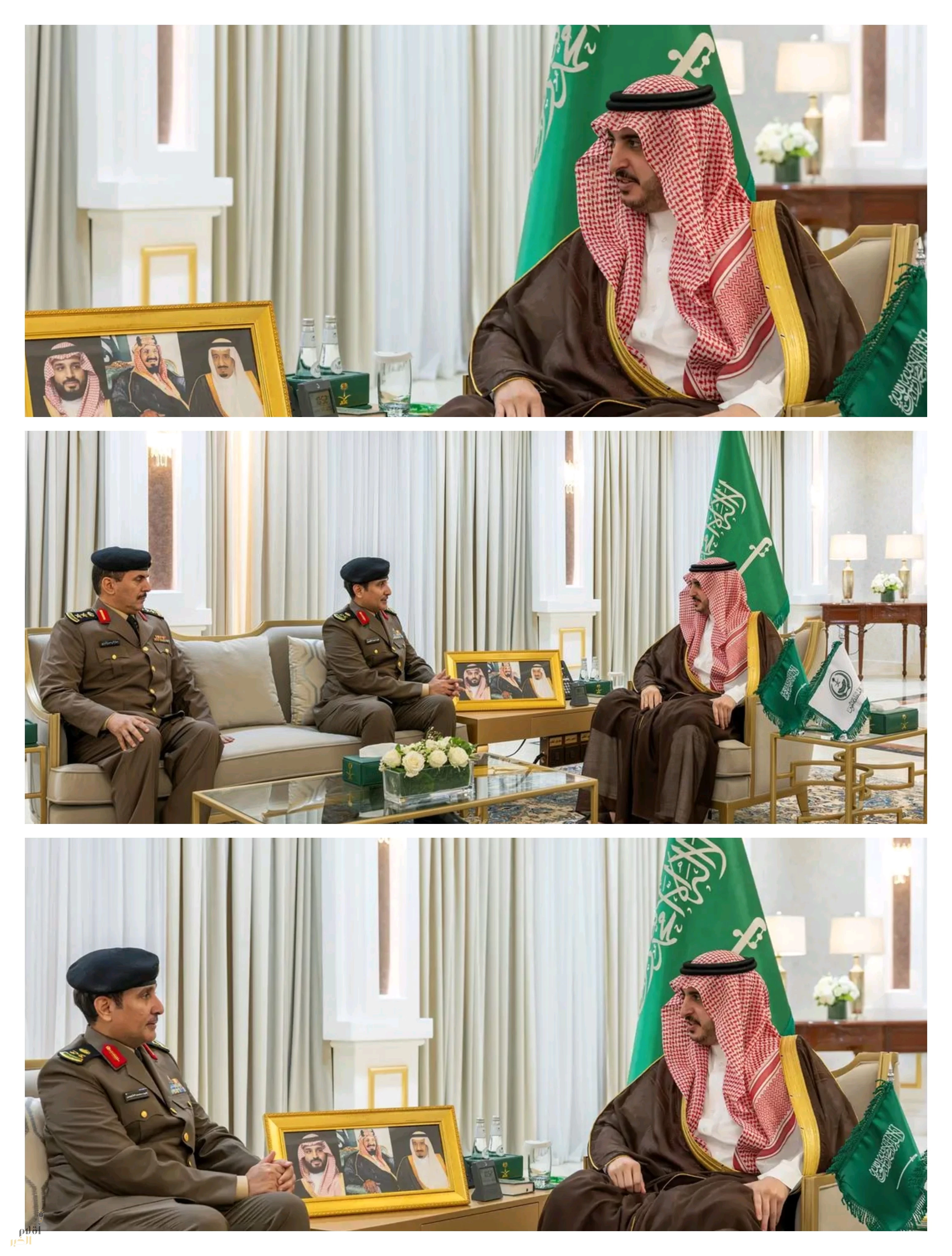 أمير الجوف يستقبل مدير إدارة دوريات الأمن المعيَّن حديثًا