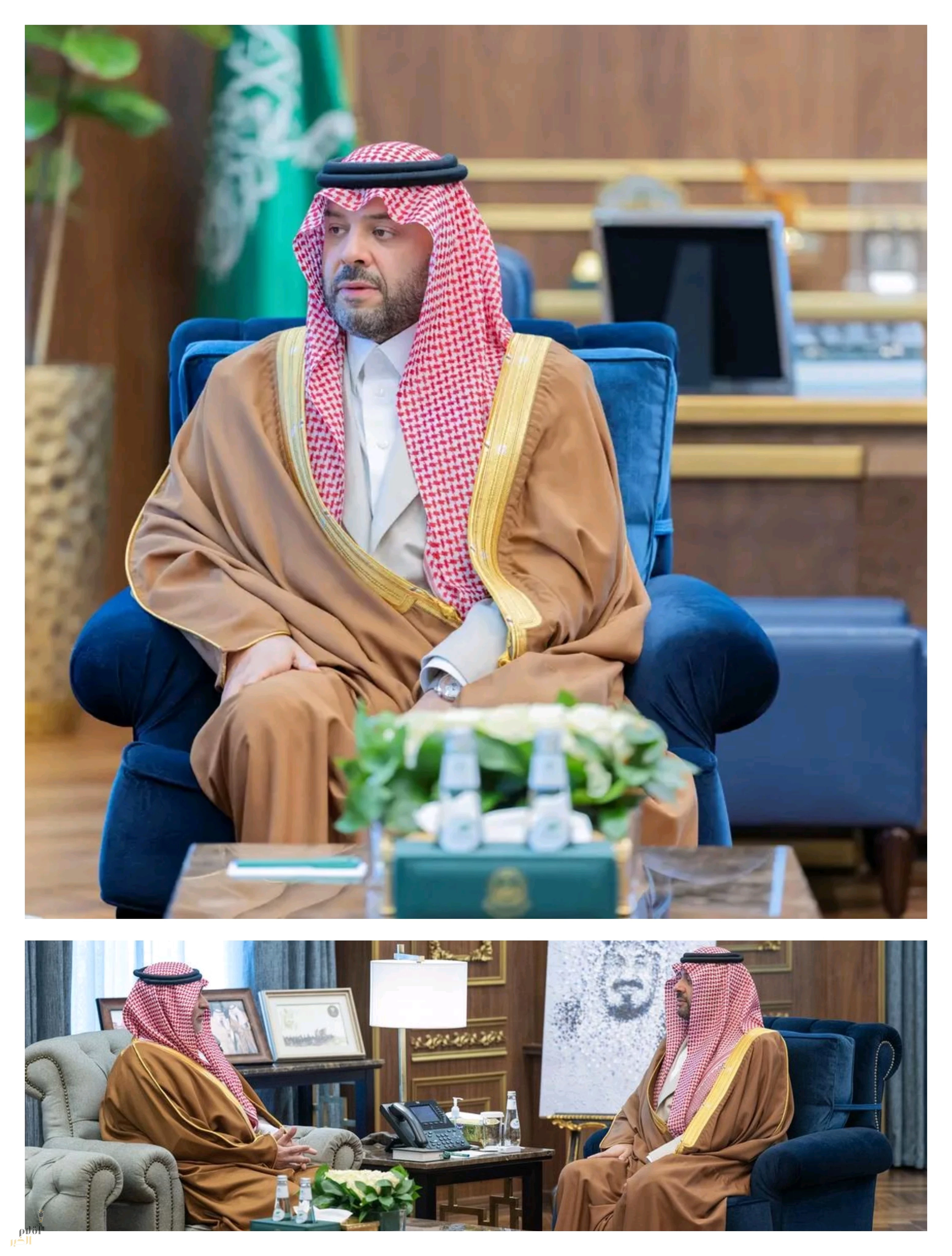 أمير منطقة الحدود الشمالية يستقبل محافظ طريف