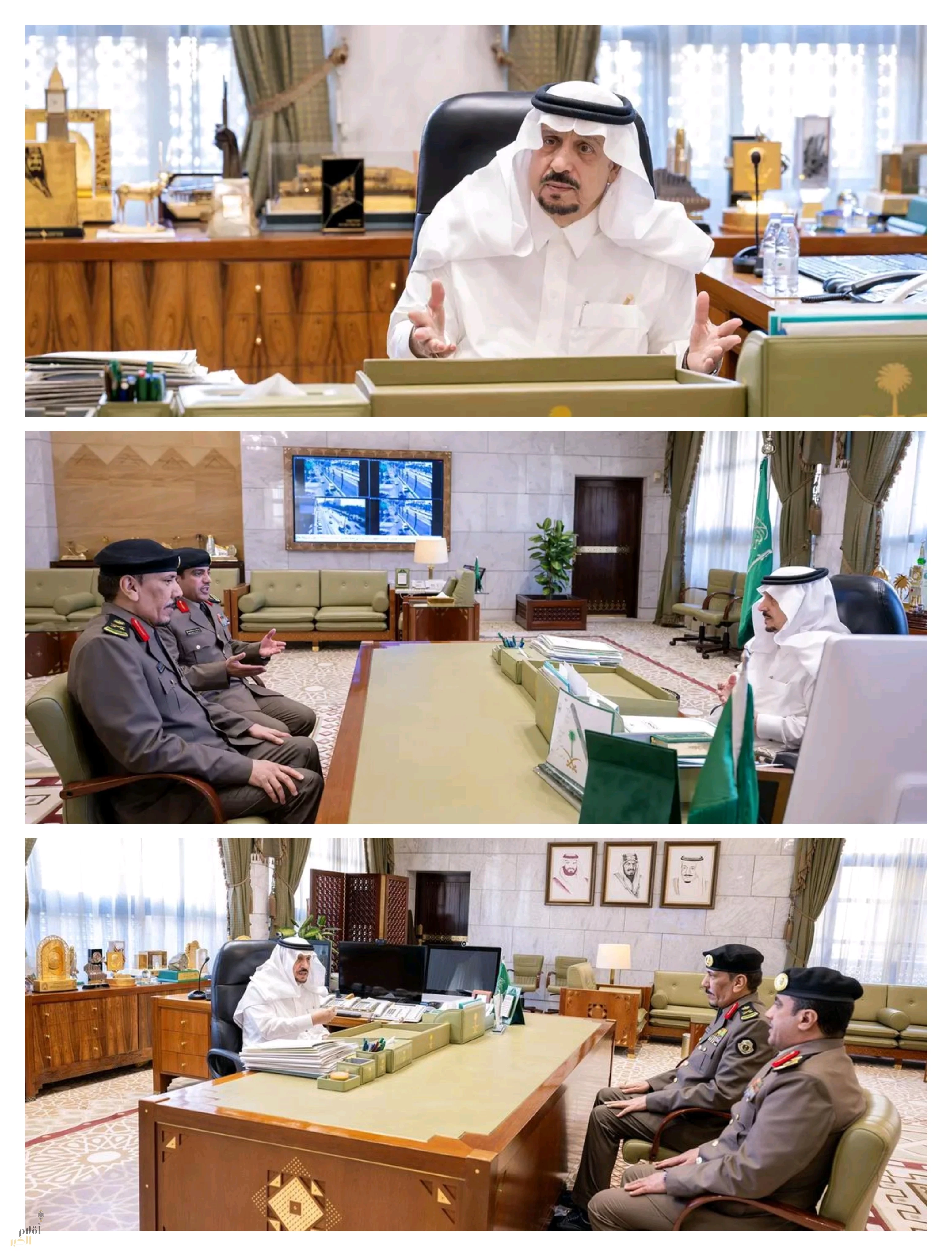 أمير منطقة الرياض يستقبل مدير شرطة المنطقة المكلّف ومدير مرور المنطقة المكلّف
