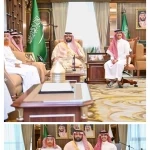 أمير جازان يستقبل الفائز بالمركز الأول في مهرجان الأفلام السينمائية الطلابية