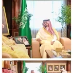 الأمير ناصر بن جلوي يستقبل رئيس جامعة جازان