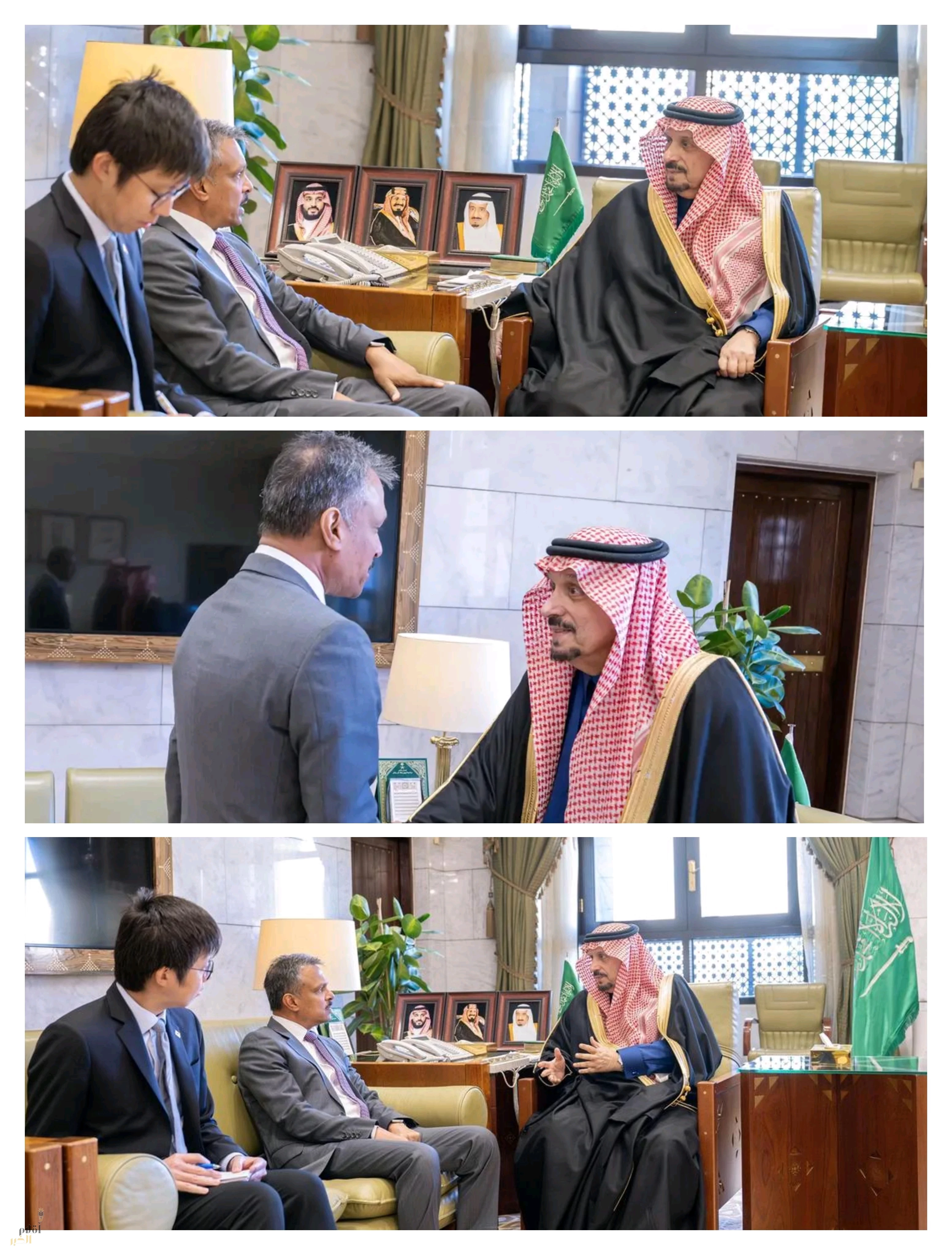 أمير منطقة الرياض يستقبل سفير سنغافورة لدى المملكة