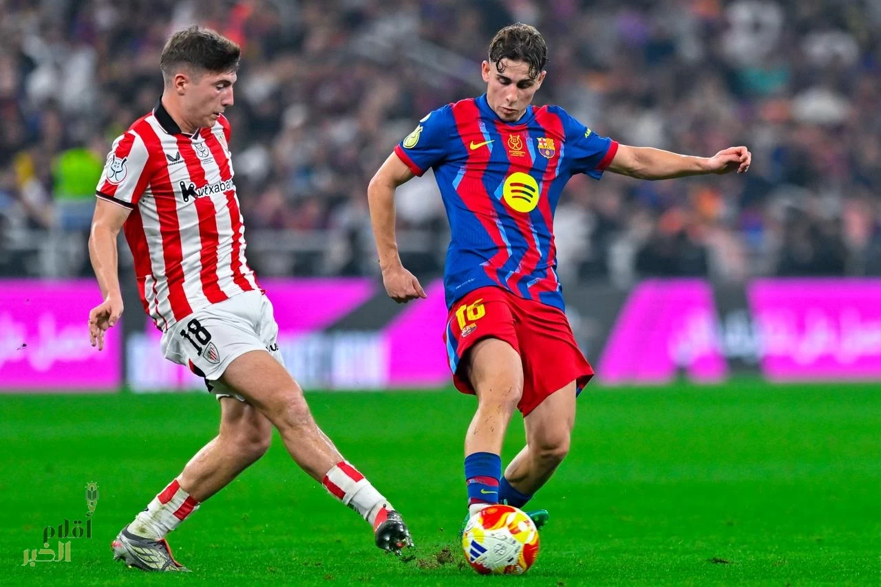 برشلونة يضرب بلباو بخماسية ويتأهل لنهائي السوبر الإسباني