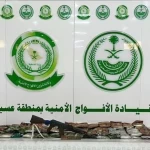 دوريات الأفواج الأمنية بمنطقة عسير تُحبط تهريب 96 كلجم من مادة الحشيش المخدر