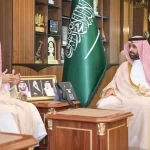 أمير منطقة جازان يستقبل رئيس المحكمة الجزائية وعددًا من القضاة