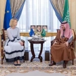 سمو وزير الخارجية يستقبل الممثلة العليا للاتحاد الأوروبي للشؤون الخارجية