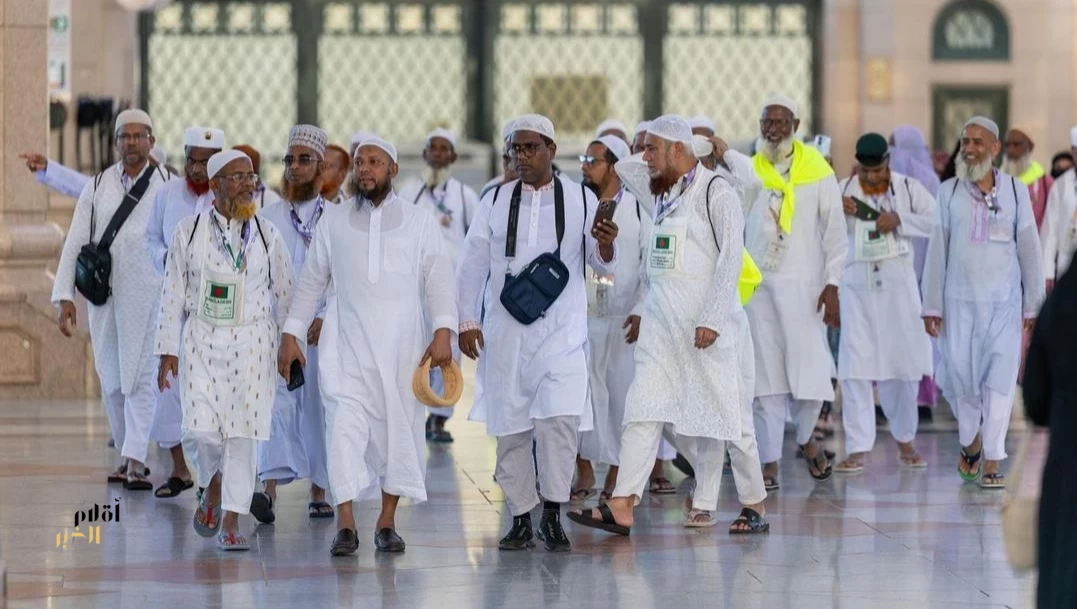 أجواء إيمانية وخدمات متكاملة تواكب طلائع الحجاج في المسجد النبوي