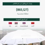 واردات المملكة من المظلات الشمسية تقارب 6 ملايين مظلة خلال عام 2025