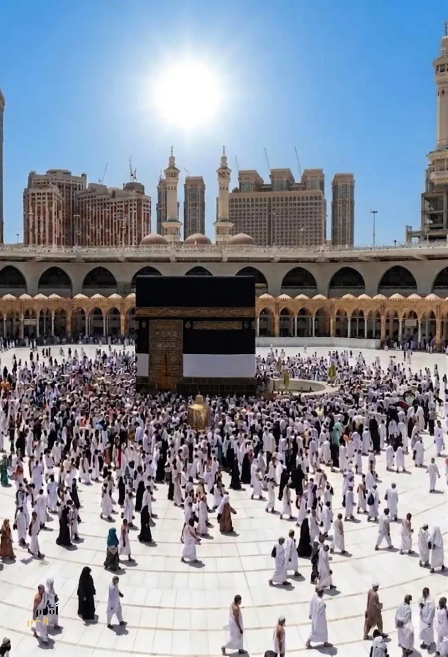 فلكية جدة: الخميس تعامد الشمس على الكعبة المشرفة