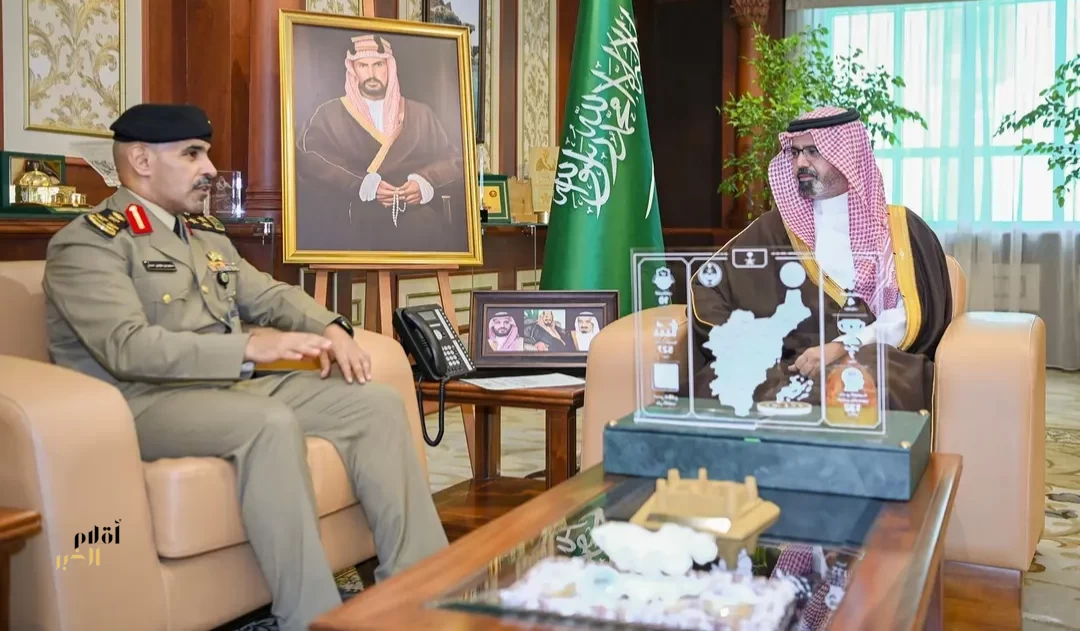 نائب أمير جازان يستقبل قائد قوة أمن المنشآت بالمنطقة