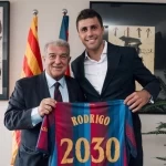 رسميًا.. برشلونة يعلن التعاقد مع رودري قادمًا من المان سيتي 