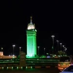 نجران تتوشح بالأخضر احتفاءً باليوم الوطني السعودي