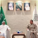 قائد القوات المشتركة يلتقي عضو مجلس القيادة الرئاسي اليمني قائد قوات المقاومة الوطنية