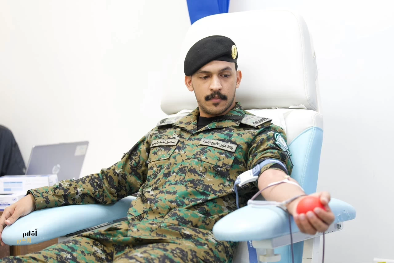 الأفواج الأمنية تشارك في الحملة الوطنية السنوية للتبرع بالدم بالتعاون مع الخدمات الطبية بوزارة الداخلية