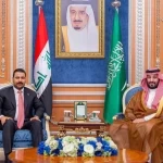 سمو ولي العهد يستقبل رئيس وزراء جمهورية العراق