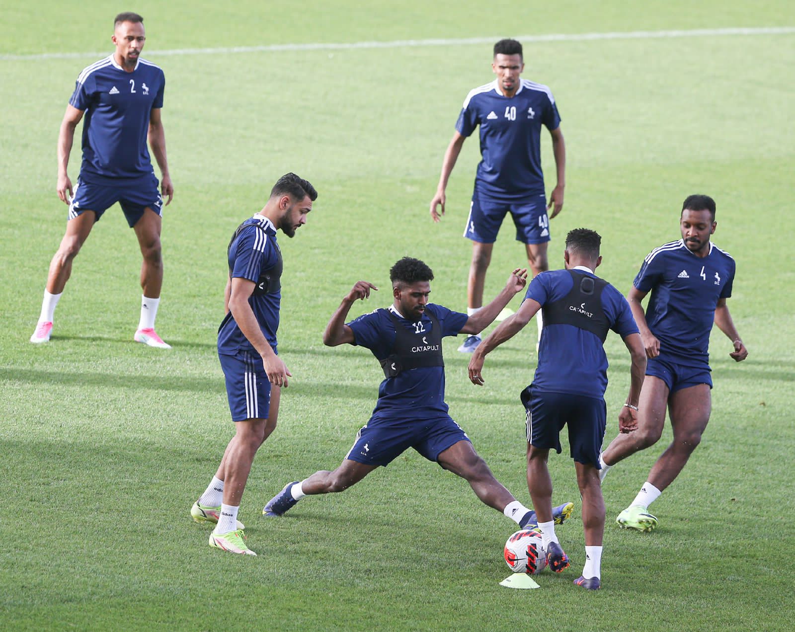 الاتفاق يجري تدريبه الأخير على استاد مدينة الملك عبدالله تحضيراً لمواجهة التعاون