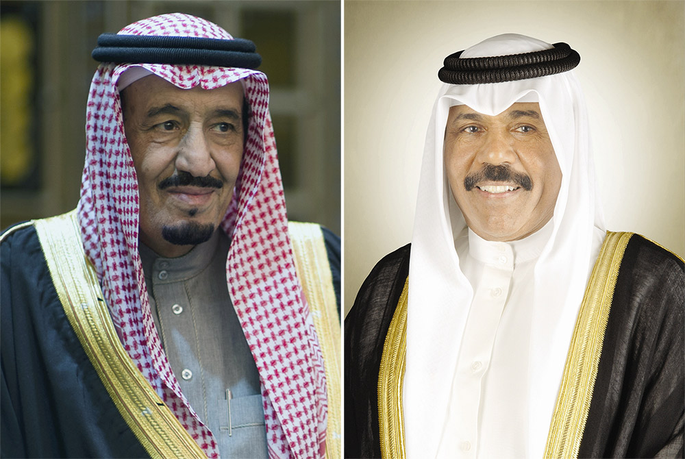 نائب الأمير ولي العهد في دولة الكويت يهنئ خادم الحرمين الشريفين بنجاح موسم الحج