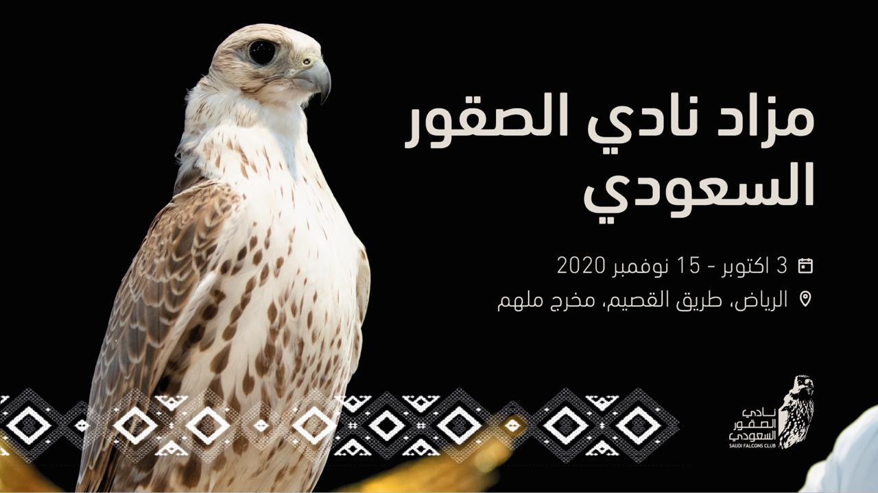 انطلاق مزاد الصقور بالرياض ابتداء من اكتوبر القادم 