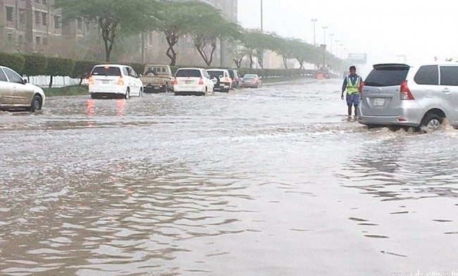 الحصيني: أمطار متفاوتة على عدة مناطق
