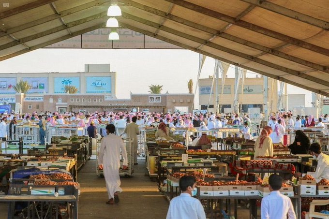  موسم عنيزة للتمور يبدأ باستقبال ثمرة "الصقعي"