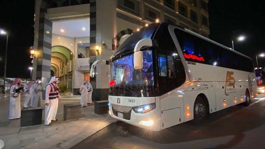 ​​​​​​​وصول عدد من معتمري باكستان للمدينة المنورة بعد أداء مناسك العمرة