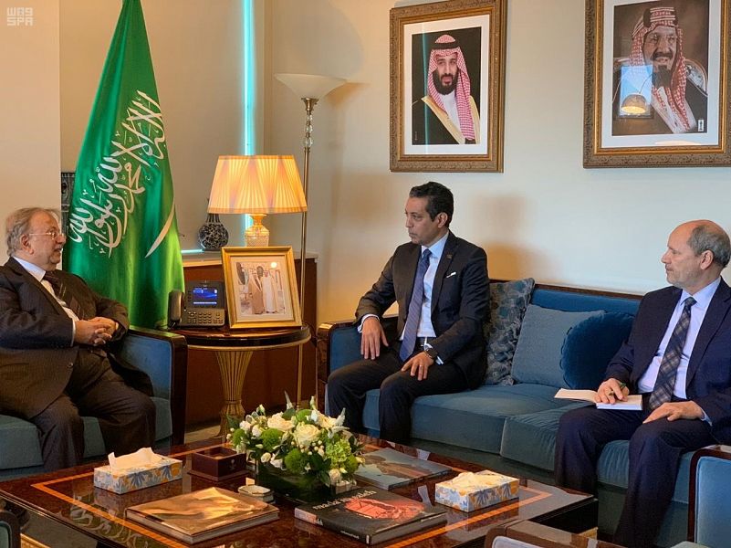 السفير المعلمي يلتقي مندوب ليبيا الدائم لدى الأمم المتحدة